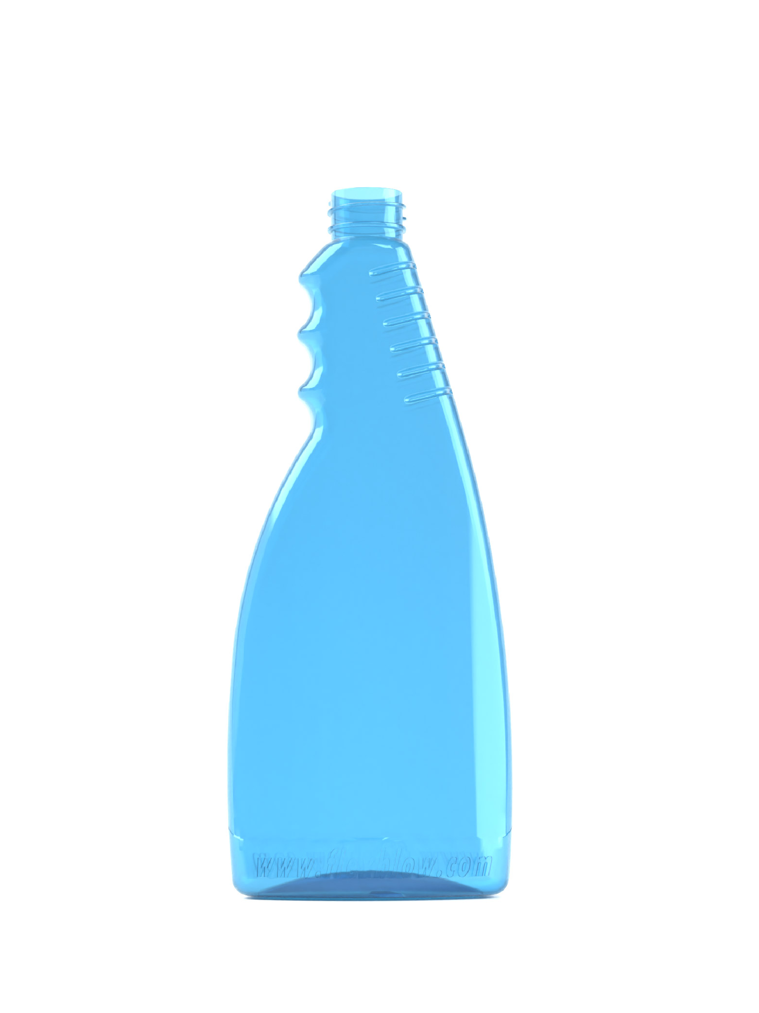 Complex oval shaped trigger bottle