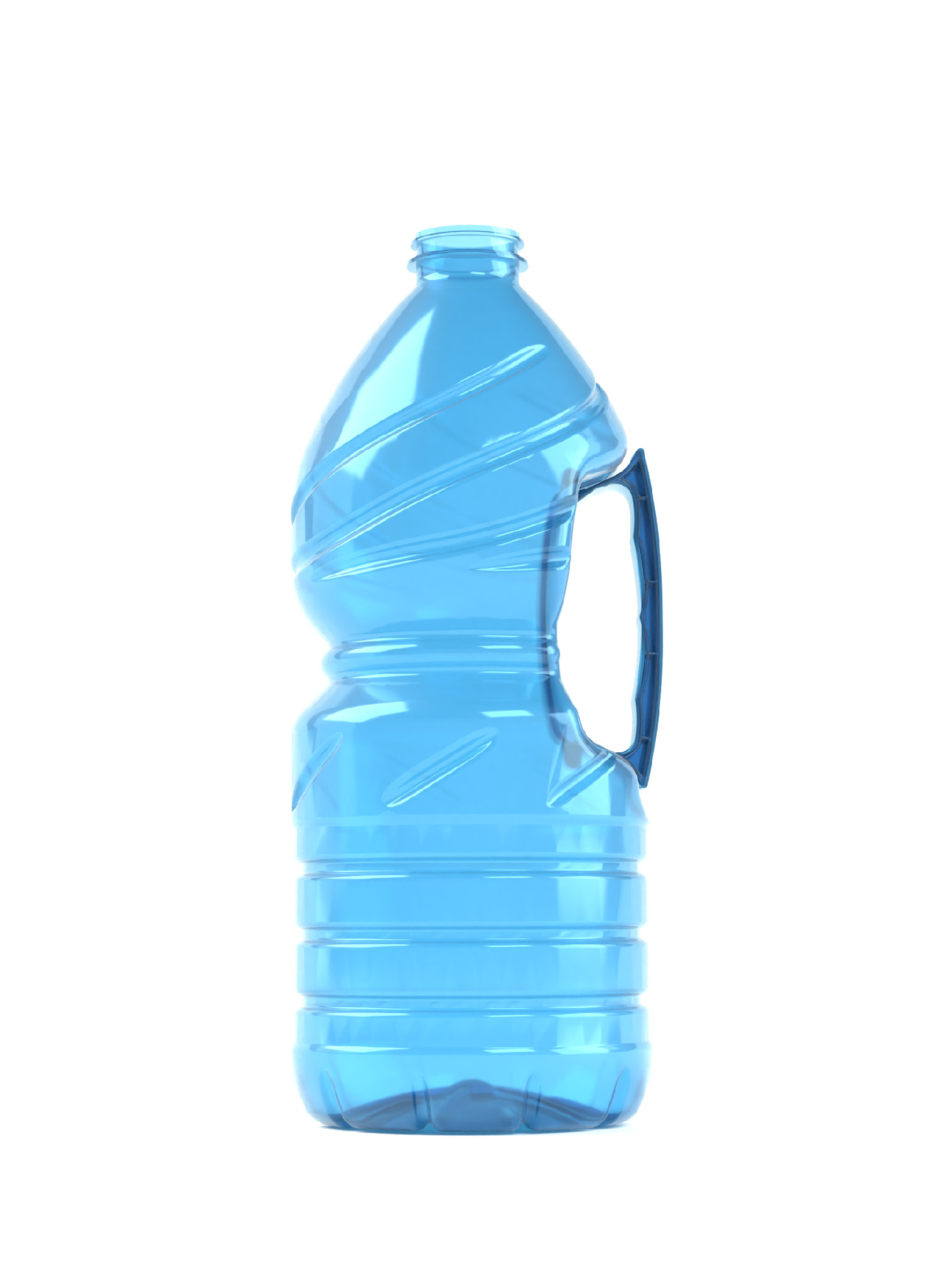 PET Bottle with lateral handle