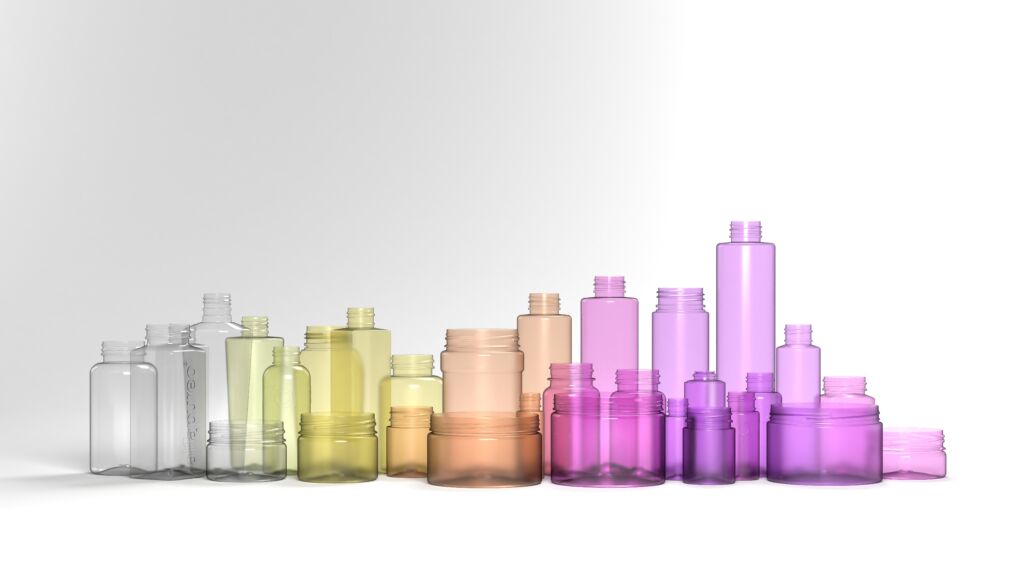 Cosmetics and personal care bottles