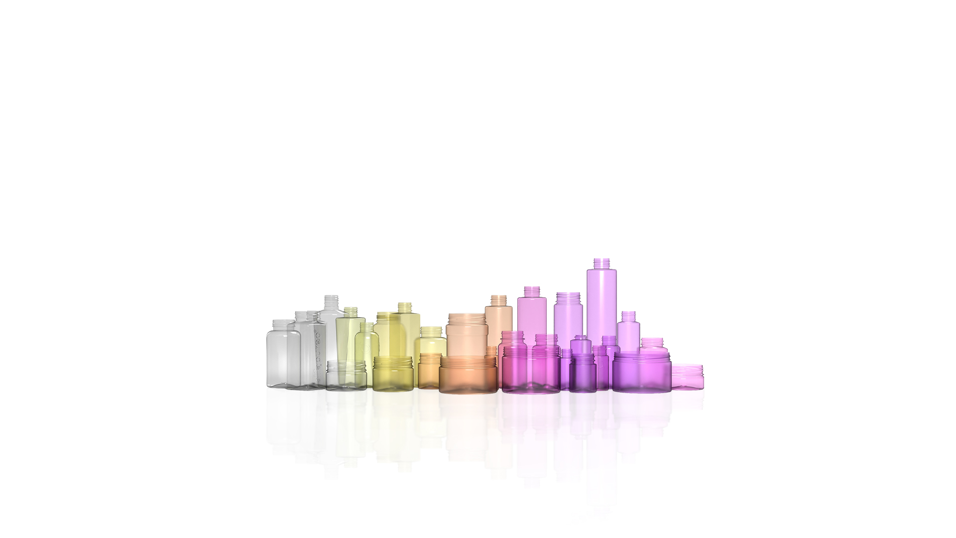 Cosmetics bottles